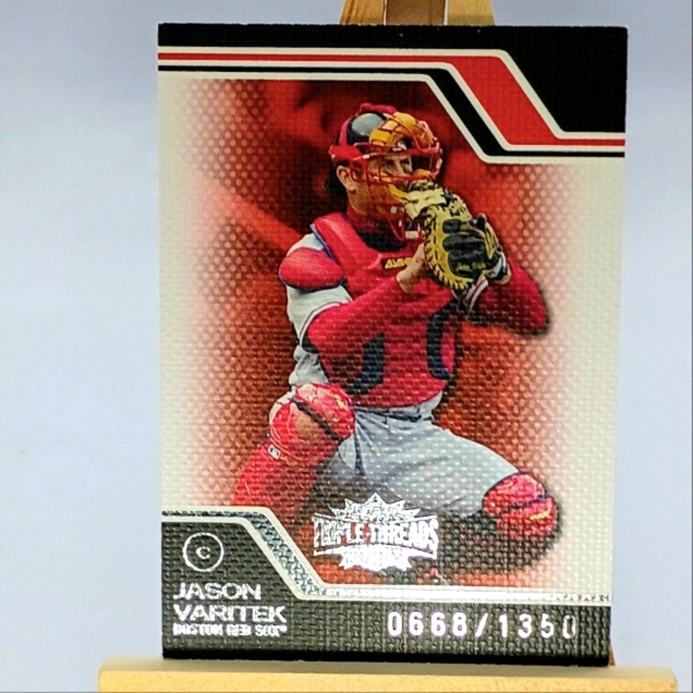 SP 668/1350 Jason Varitek Catcher #78 Topps Triple Threads 2008 Boston Red Sox